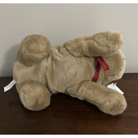 Vintage Carlton Cards Realistic Sharpei puppy dog plush tag bandana neckerchief - Picture 7 of 12